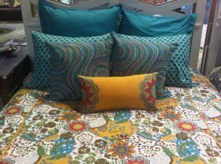 Saphia Bedding Set, QUEEN, TEAL GOLD   Quilts