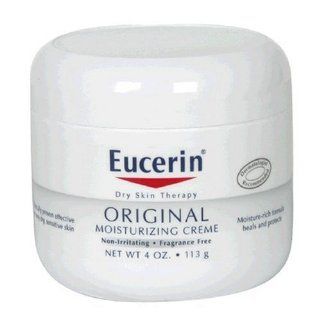 Eucerin Dry Skin Therapy Original Moisturizing Creme 113g/4oz   For Very Dry, Sensitive Skin: Health & Personal Care