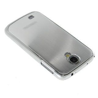 JNJ ROCKET  Samsung Galaxy S4 Deluxe [Silver] Aluminum Brushed Metal Style Hard Case w/ SAM LOGO: Cell Phones & Accessories