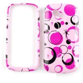 Lg Neon 2 Gw370 Circles On Pink Tp Case Accessory Snap on Protector: Cell Phones & Accessories