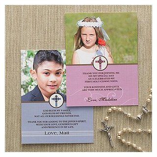 Photo First Communion Thank You Cards   Special Day : Greeting Cards : Office Products