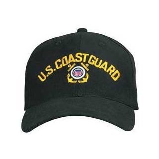 U.S. COAST GUARD Embroidered Cap, Black Clothing