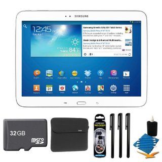 Samsung Galaxy Tab 3 (10.1 Inch, White) GT P5210ZWYXAR Ultimate Bundle   Includes tablet, 32GB Micro SDHC Card, Noise Isolation Earbuds, Deluxe Neoprene Case, 3 Universal Touch Screen Stylus Pens with Pocket Clip, and 3pc. Lens Cleaning Kit: Computers &