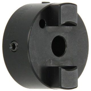 Ruland OST26 6 A Oldham Coupling Hub, Set Screw Style, Black Anodized Aluminum, .375" Bore, 1 5/8" OD, 2" Length Clamp On Couplings