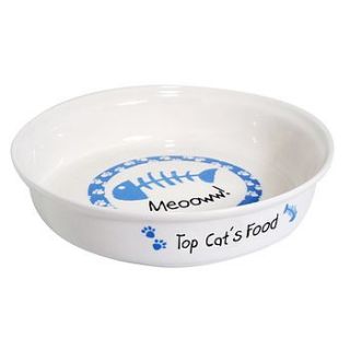 personalised cat bowl by hope and willow
