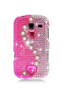 Samsung R380 Full Diamond Graphic Case   Pink Pearl (Package include a HandHelditems Sketch Stylus Pen): Cell Phones & Accessories