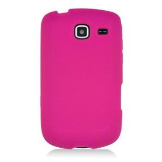 Hot Pink Silicone Jelly Skin Case Cover for Samsung Freeform 4 R390 Cell Phones & Accessories