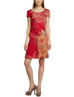 Desigual Dress Canada Red 31v2158/3029 Womens at  Womens Clothing store