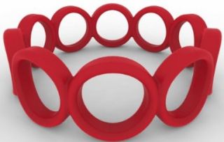 3D Printed Bracelet of Rings, Red: Fahad Rafi: 3D Printing