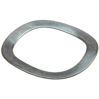 Wave Washers, High Carbon Steel, 3 Waves, Inch, 0.397" ID, 0.484" OD, 0.009" Thick, 0.02" Compressed Height, 3lbs Load, (Pack of 10): Flat Springs: Industrial & Scientific