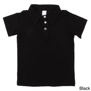 American Apparel American Apparel Kids Fine Jersey Leisure Polo Shirt Black Size 2T
