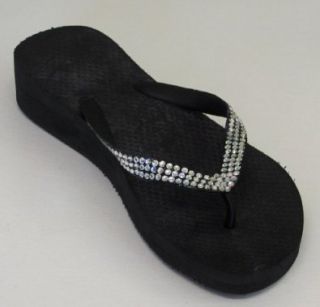 Swarovski Crystal Flip Flops Ultimate Bling (10, White): Sandals: Shoes