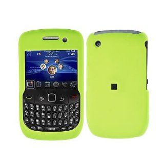 Crystal Hard Rubberized Gren Neon Cover Case for RIM BlackBerry Curve 8530 8520 T Mobile [WCM396]: Cell Phones & Accessories