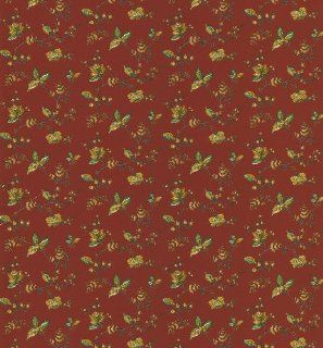 Brewster 403 49278 Cottage Living Lydia Red Jacobean Wallpaper    