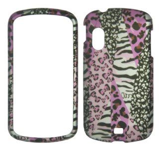 Pink Leopard Safari Zebra Samsung Stratosphere i405 /Galaxy Metrix 4G Case Cover Hard Phone Case Snap on Cover Rubberized Touch Protector Faceplates Cell Phones & Accessories