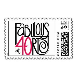 Fabulous at 40 Stamp