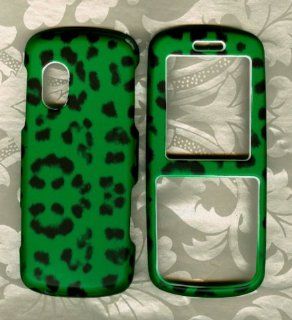 Green Leopard Samsung T401G Straight Talk Phone Hard case: Cell Phones & Accessories