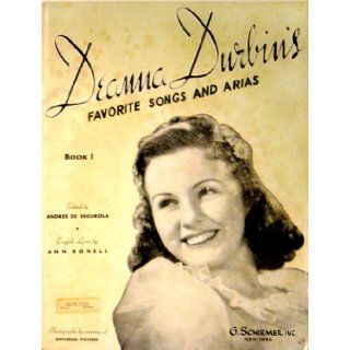 Deanna Durbin's Favorite Songs and Arias, Book 1: Books