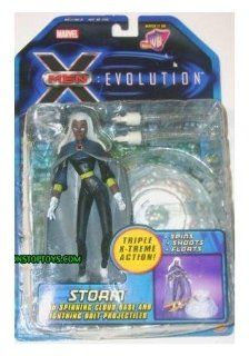 X Men Evolution Storm Figure with Lightning Bolt Projectiles Toys & Games