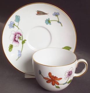 Royal Worcester Astley (Oven To Table) Flat Cup & Saucer Set, Fine China Dinnerw