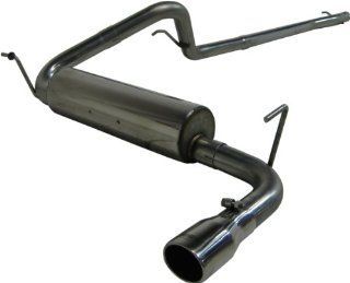 MBRP S5502409 T409 Stainless Steel Single Side Cat Back Exhaust System Automotive