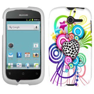 Huawei Ascend Y Love Leopard on White Hard Case Phone Cover: Cell Phones & Accessories
