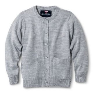 French Toast Girls School Uniform Knit Cardigan Sweater   Grey 18