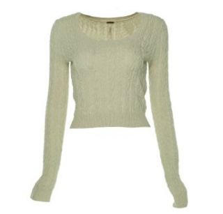 Free People Women's Scoop Neck Cropped Sweater Oatmeal Heat XS at  Womens Clothing store: Pullover Sweaters