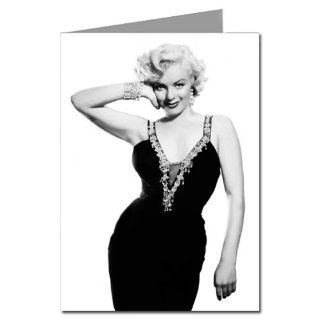 Marilyn Monroe wearing an LBD Little Black Dress Six 5x7 Greeting Card Set 
