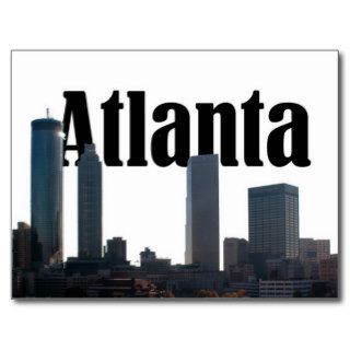 Atlanta Georgia Skyline with Atlanta in the sky Postcard