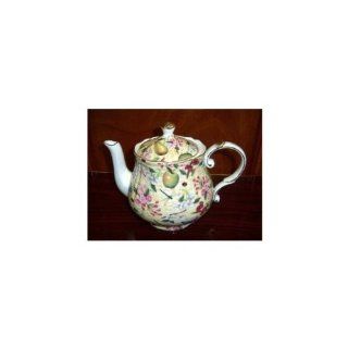 Garden Fruit Peppertree Tabletops Fine Porcelain Tea/coffee Pot    7": Kitchen & Dining