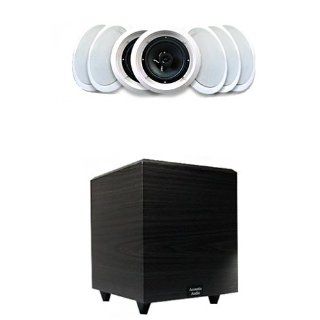Acoustic Audio HTi6c Home Surround Sound System w/7 6.5" Speakers & 12" Sub: Electronics