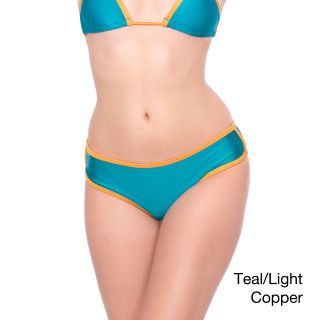 American Apparel American Apparel Womens Nylon Tricot Swim Bikini Bottom Blue Size XL (16)