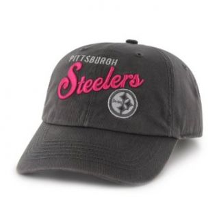 NFL Pittsburgh Steelers Women's Breast Cancer Awareness Audrey Clean Up Cap, Charcoal  Sports Fan Baseball Caps  Clothing