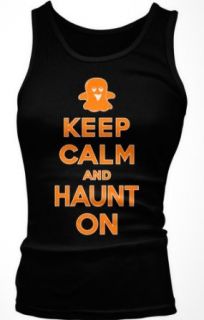 Emo Women's Keep Calm & Haunt On, Halloween Fit Tank Top Clothing
