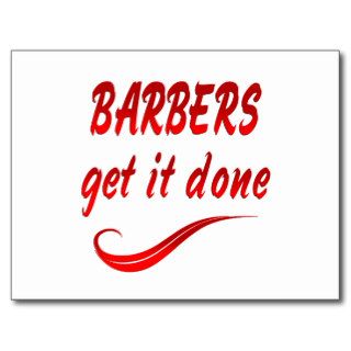 Barbers Get it Done Post Card