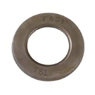 Steel Flat Washer, Plain Finish, ASTM F436 Type 1, 1" Screw Size, 1 1/16" ID, 2" OD, 0.135" Thick (Pack of 25): Industrial & Scientific