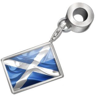 Neonblond Bead/Charm "Scotland" 3D Flag region: United Kingdom   Fits Pandora Bracelet: Jewelry