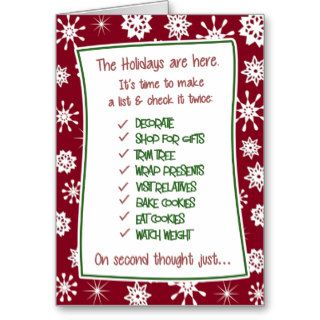 Funny Christmas Holiday Stress Card