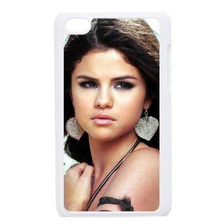 Selena Gomez Custom Case for iPod Touch 4, VICustom iTouch 4 Protective Cover(Black&White)   Retail Packaging Cell Phones & Accessories
