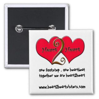 heart2heartsisters pinback button