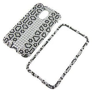 Rhinestones Protector Case for Samsung Epic 4G Touch SPH D710, Silver Leopard Full Diamond: Cell Phones & Accessories