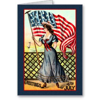 Vintage Victorian July 4 Independence Day Greeting Cards