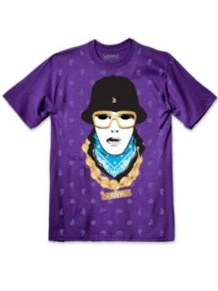 Jabbawockeez B boy Bandana t shirt in Purple (X Large): Clothing