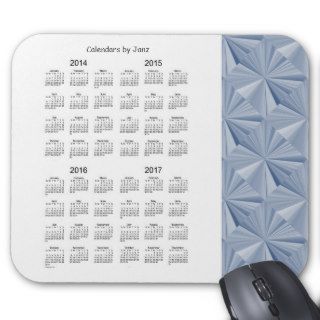 Blue Diamonds 2014 2017 4 Year Calendar Mousepad