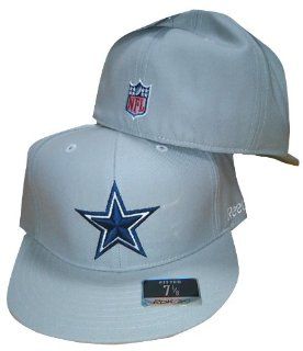 Dallas Cowboys Grey Fitted Flat Brim Sideline Reebok Cap / Hat (6 7/8) : Sports Fan Baseball Caps : Sports & Outdoors