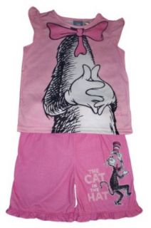 Dr. Seuss Cat In The Hat Girls Sleepwear Set Size 6X: Pajama Sets: Clothing