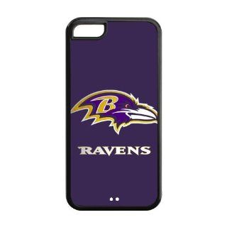 Custom NFL Baltimore Ravens Inspired Design TPU Case Back Cover For Iphone 5c iphone5c NY431: Cell Phones & Accessories
