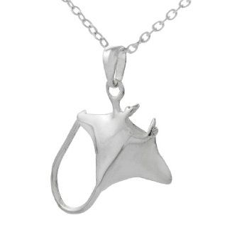 Sterling Silver Stingray Necklace Partialupdate Jewelry