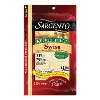 Sargento Reduced Fat Sliced Swiss Cheese 6.67 oz.